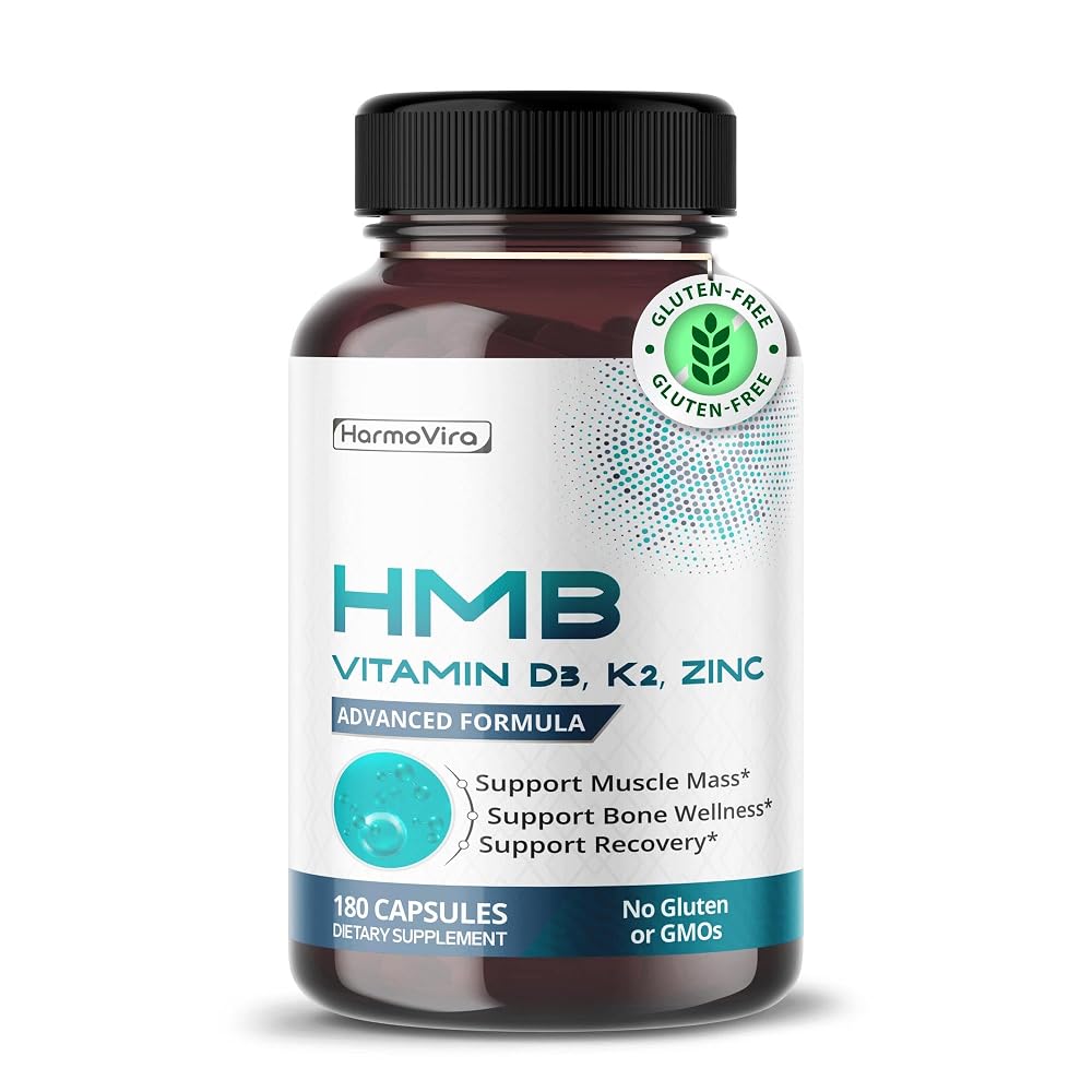 HarmoVira Advanced HMB 5-in-1 Muscle Recovery Support - 180 Capsules