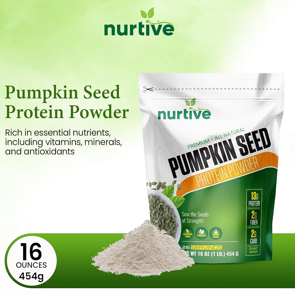 NURTIVE Pumpkin Seed Protein Powder - 26 Servings - image 4