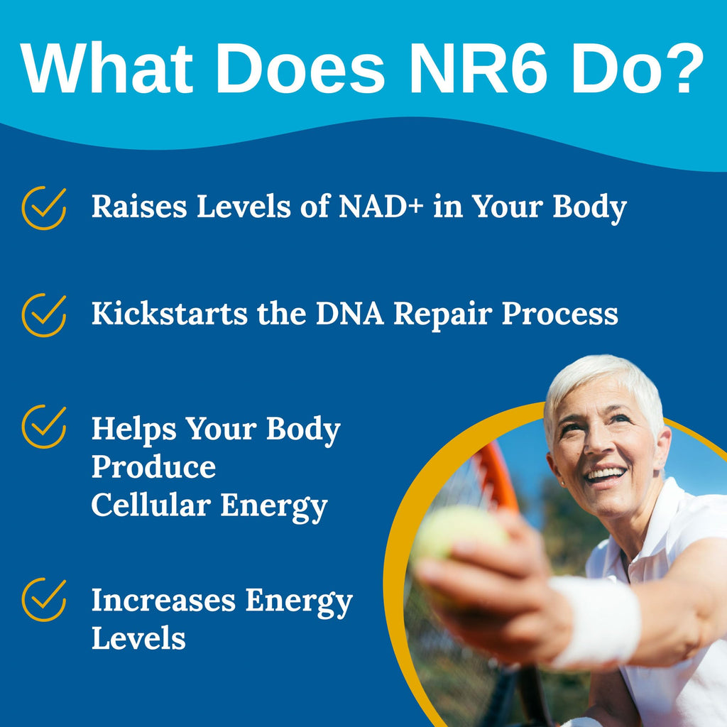 Xtendlife NR6 NAD+ with Nicotinamide Riboside & Resveratrol - 30 Capsules - image 3