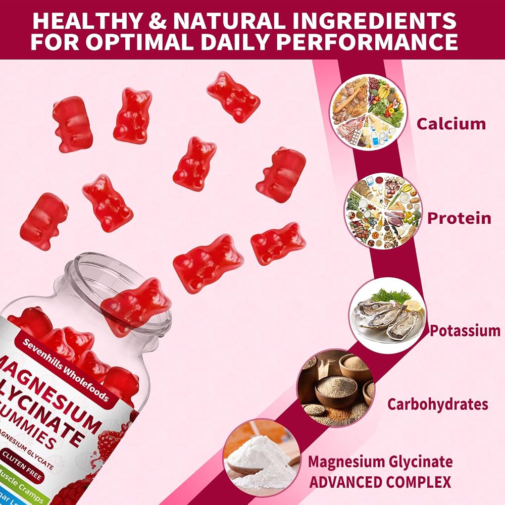 Sevenhills Wholefoods Magnesium Glycinate Gummies 1000mg