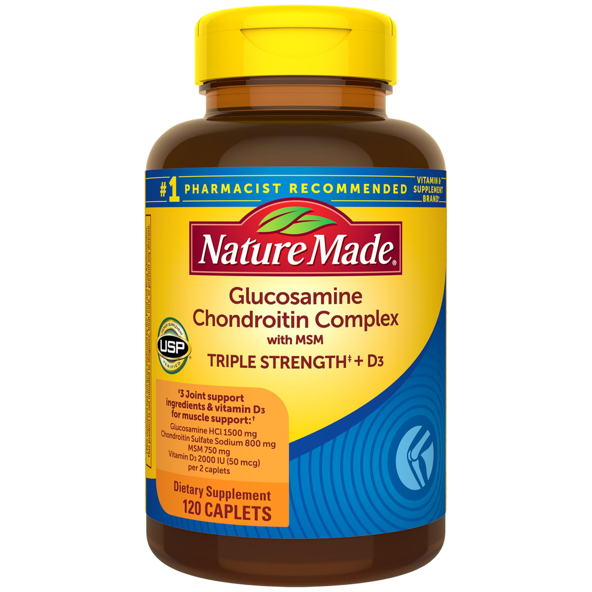 Nature Made Glucosamine Chondroitin Complex with MSM - 120 Caplets