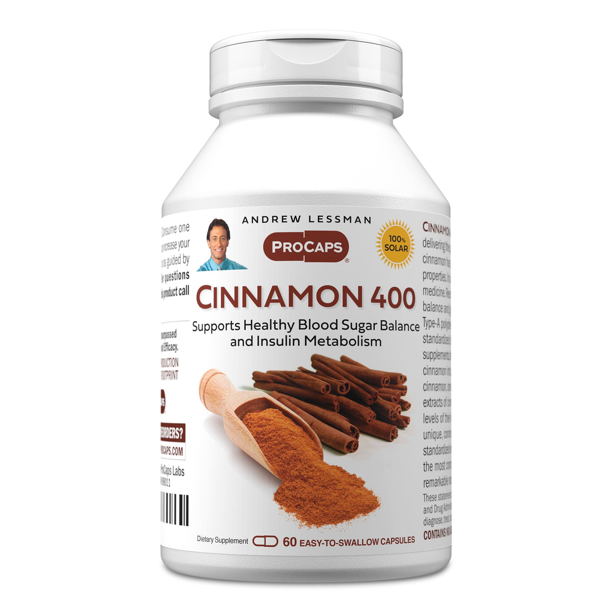 ANDREW LESSMAN Cinnamon 400mg - Capsules - High Potency