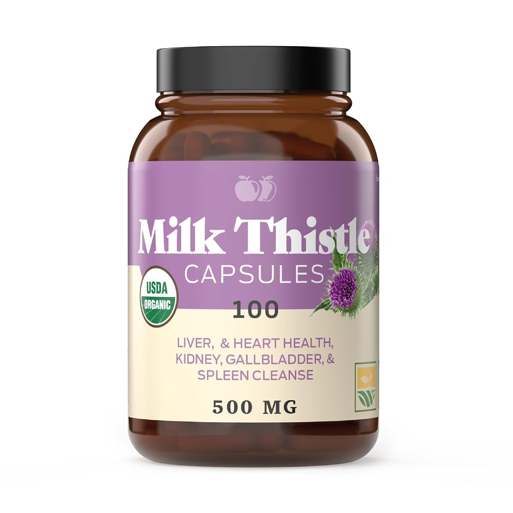 Complete Natural Products Milk Thistle 500mg Capsules - 100 Count