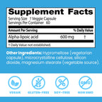 Doctor's Best Alpha Lipoic Acid Supplement - Alpha-Lipoic Acid Caps