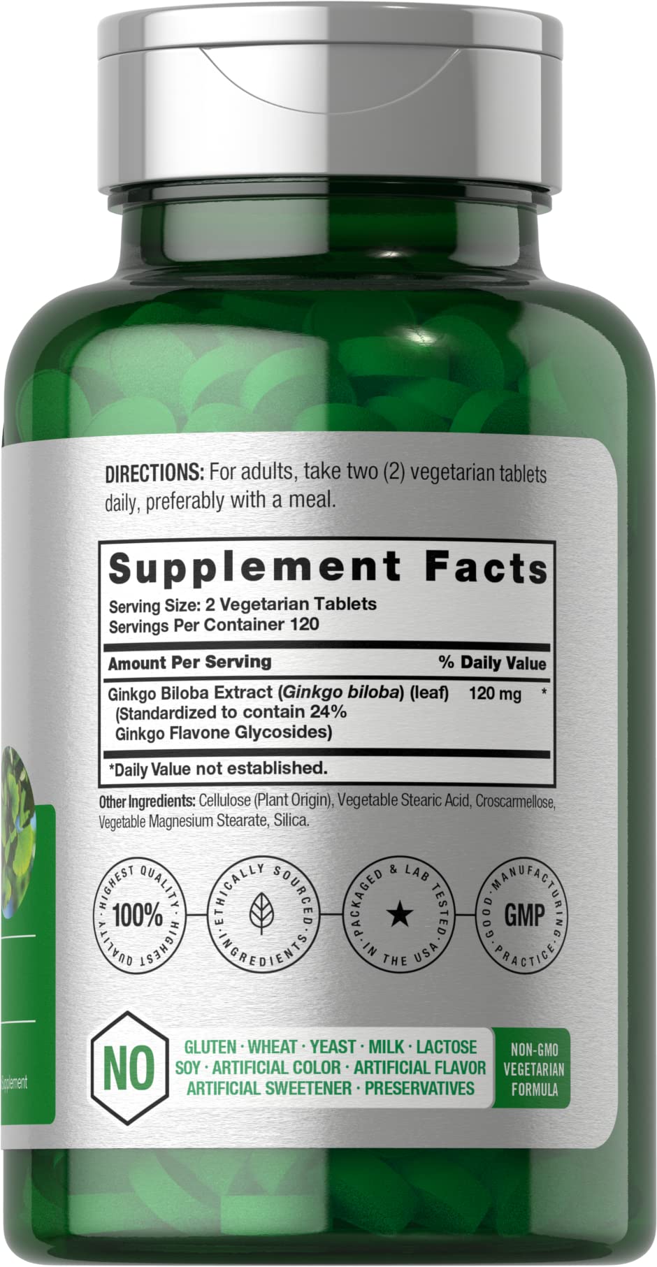 Horbäach Ginkgo Biloba 120 mg - 240 Tablets - image 2