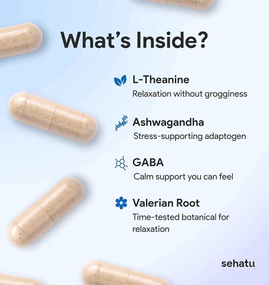 SEHATU Relax Plus Stress Relief Supplement - 60 Capsules - image 3