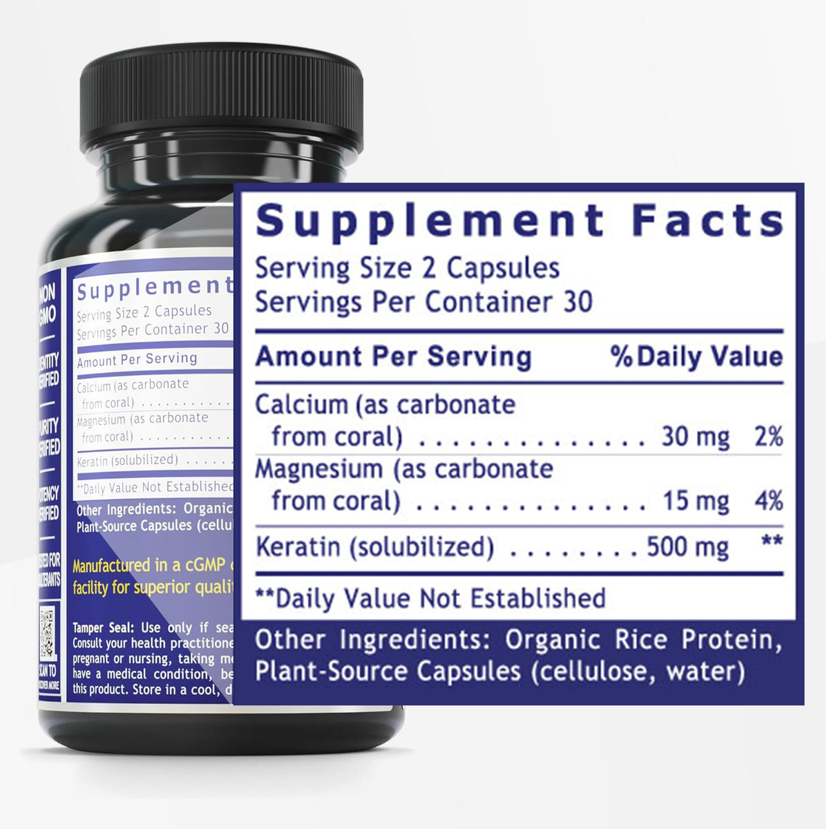 Quantum Nutrition Labs Hair Skin and Nails - 60 Vegetarian Capsules - image 2
