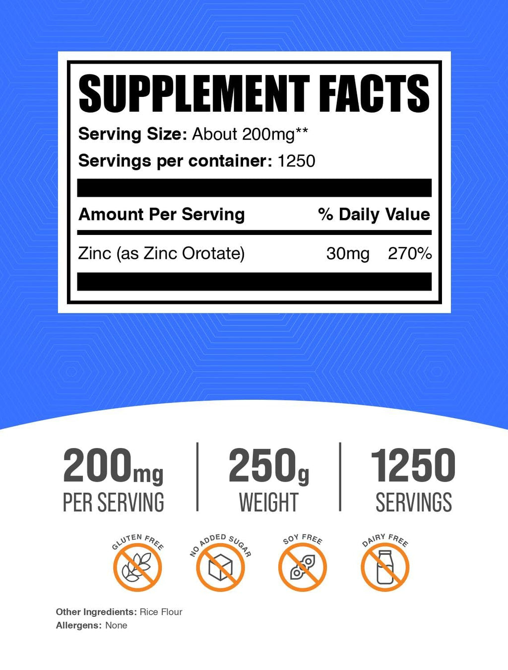 BulkSupplements.com Zinc Orotate Powder
