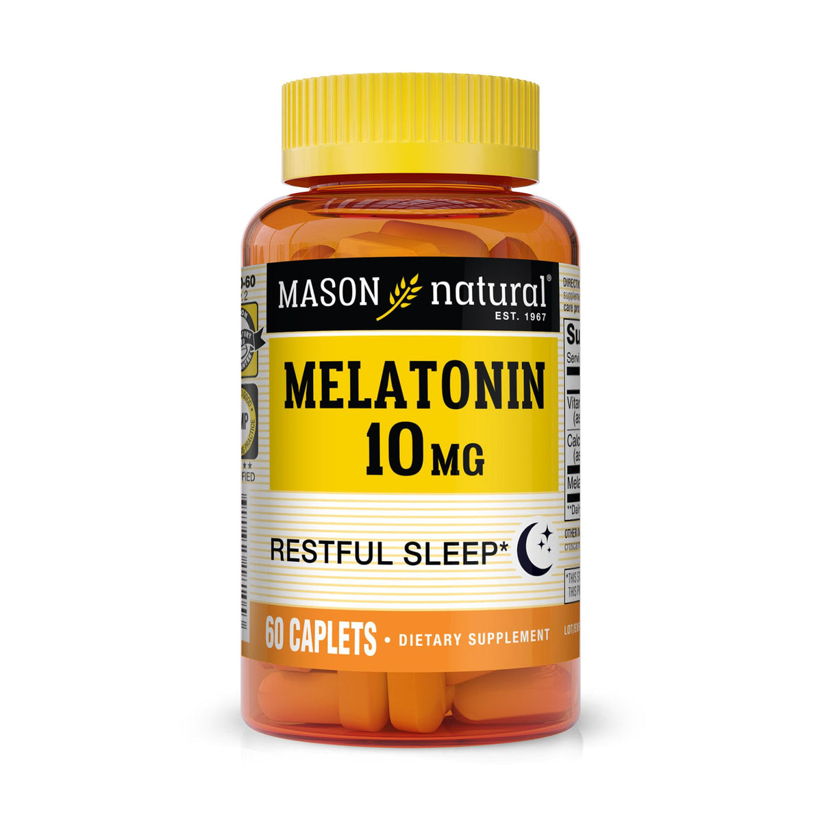 MASON NATURAL Melatonin with B6 and Calcium - Natural Sleep Aid