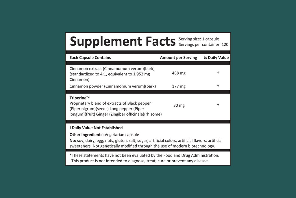 Harmony Nutraceuticals Ceylon Cinnamon Capsules - 120 Count - image 3