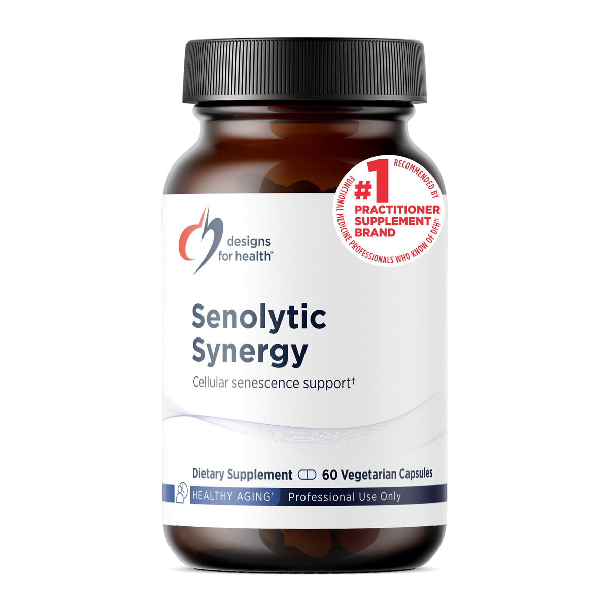 Designs for Health Senolytic Synergy Quercetin & Fisetin - 60 Capsules