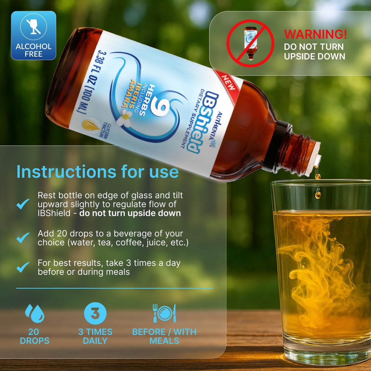 AUTHENTA IBShield Tincture Digestive Wellness - 100ml - image 5
