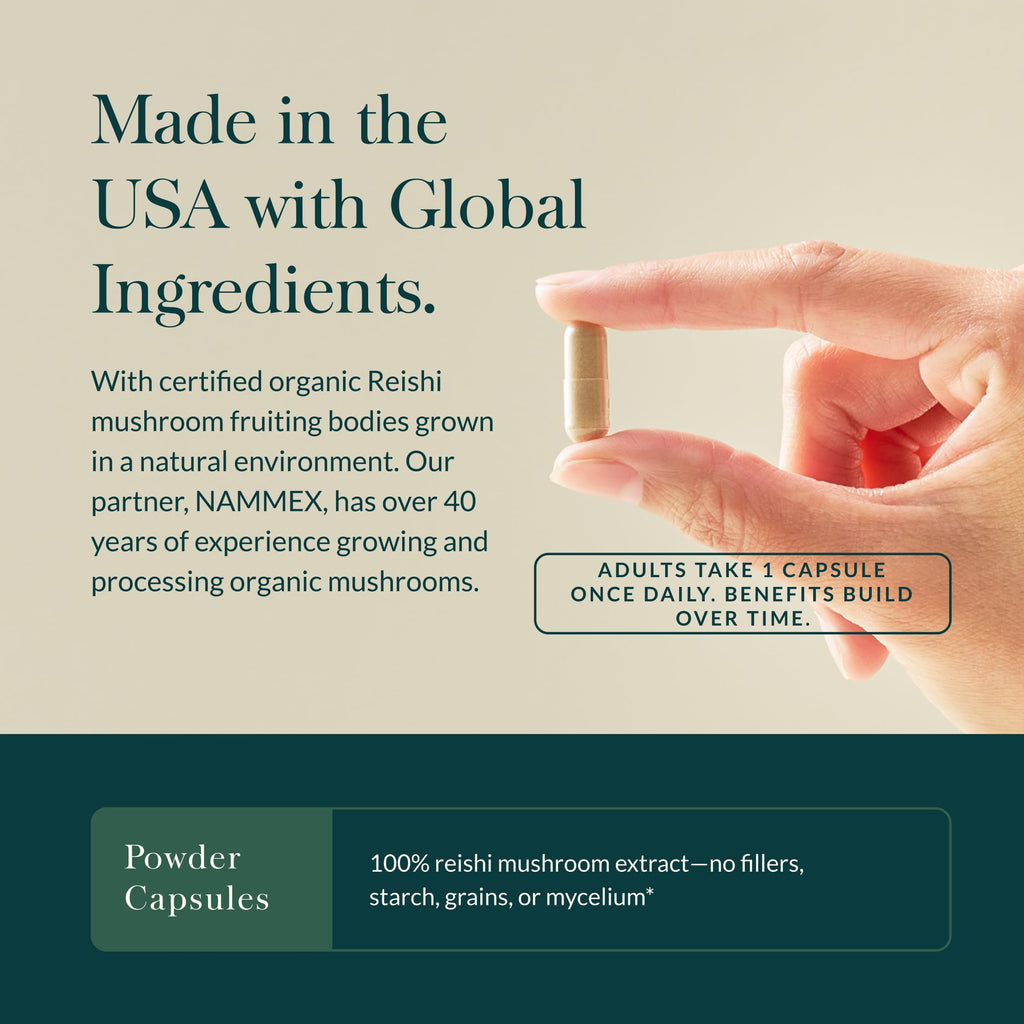 Gaia Herbs Reishi Mushroom Immune Support - 40 Vegan Capsules - image 4