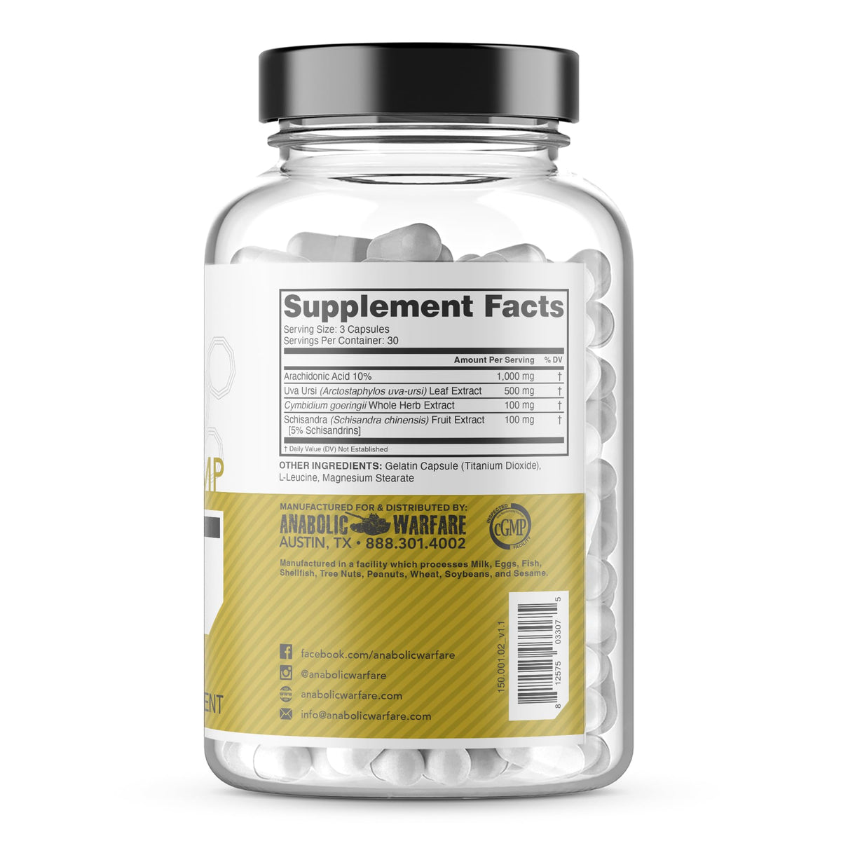 Anabolic Warfare Anabolic Pump Muscle Builder - 90 Capsules - image 3