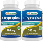 Best Naturals L-Tryptophan 1000 mg 60 Tablets