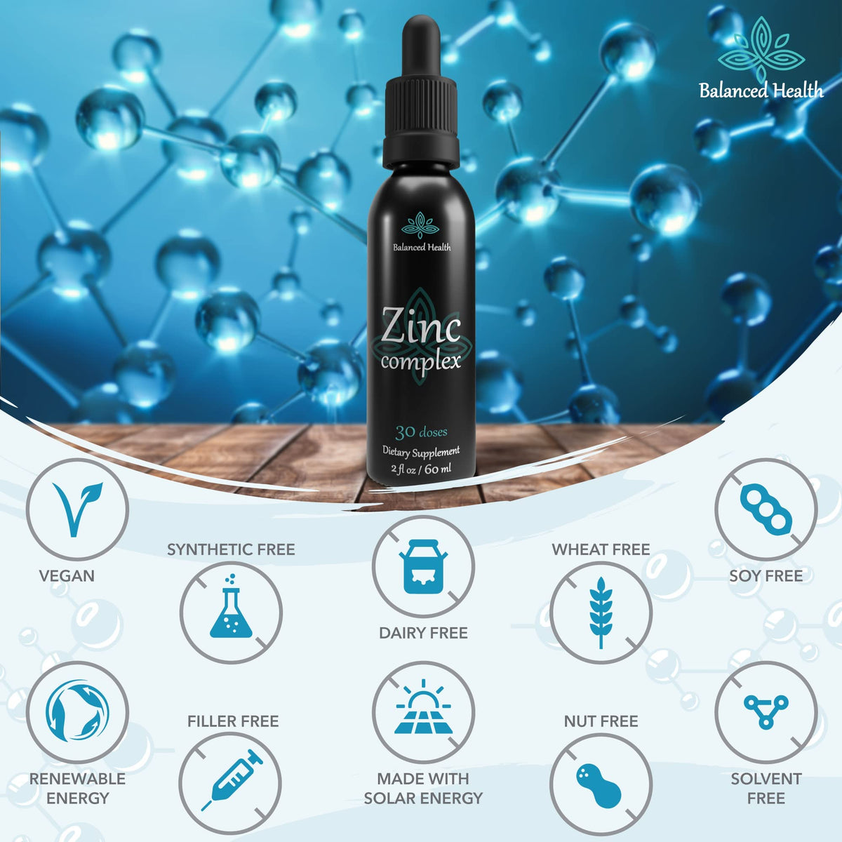 Balanced Health Zinc Complex Immune Support - 30 Servings - image 8