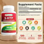 Best Naturals 5-HTP 100 mg - 240 Capsules - image 2