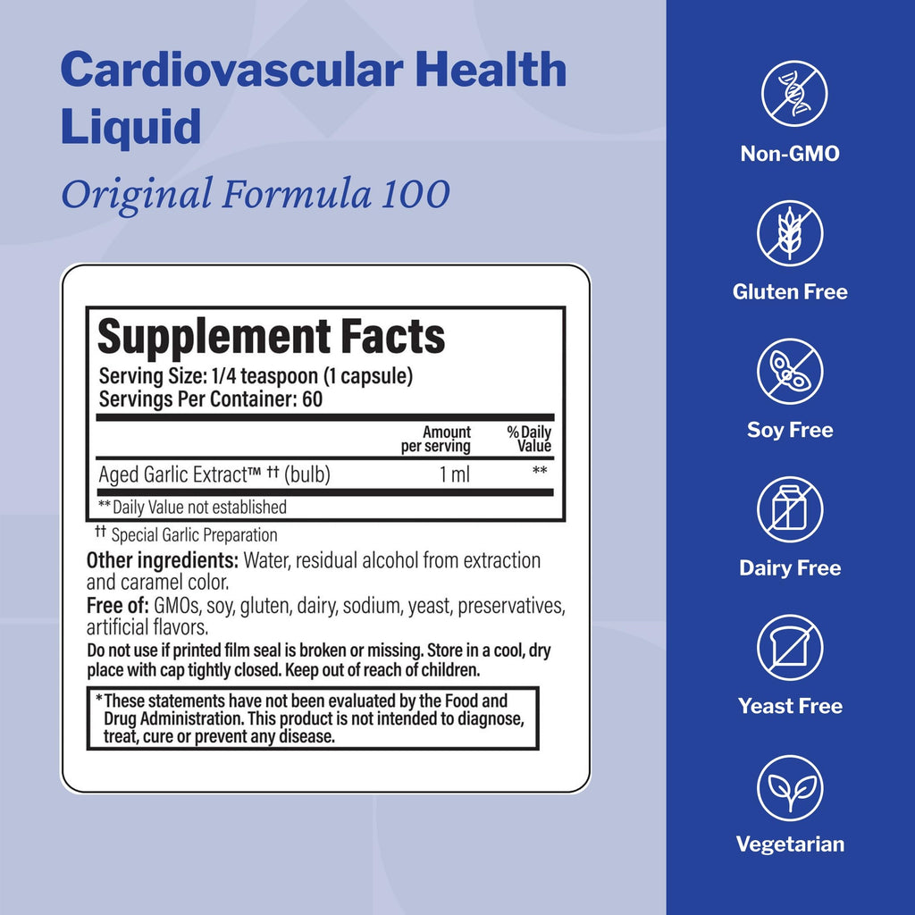 Kyolic Aged Garlic Extract Liquid Cardiovascular Support - 4 Fl Oz - image 3