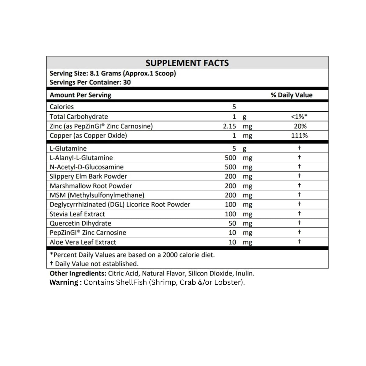 TERRA ORIGIN Healthy Gut with L-Glutamine