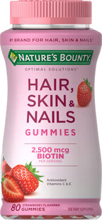 Nature's Bounty Hair, Skin & Nails Biotin Gummies - 80 Count