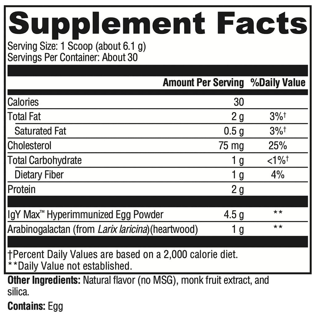 XYMOGEN IG 26 Plus DF Immunoglobulin Powder - 30 Servings - image 2