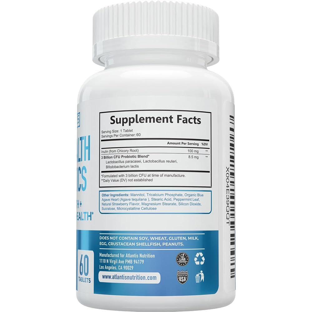 Atlantis Nutrition Oral Probiotics Chewable Tablet - 60 Tablets - image 9