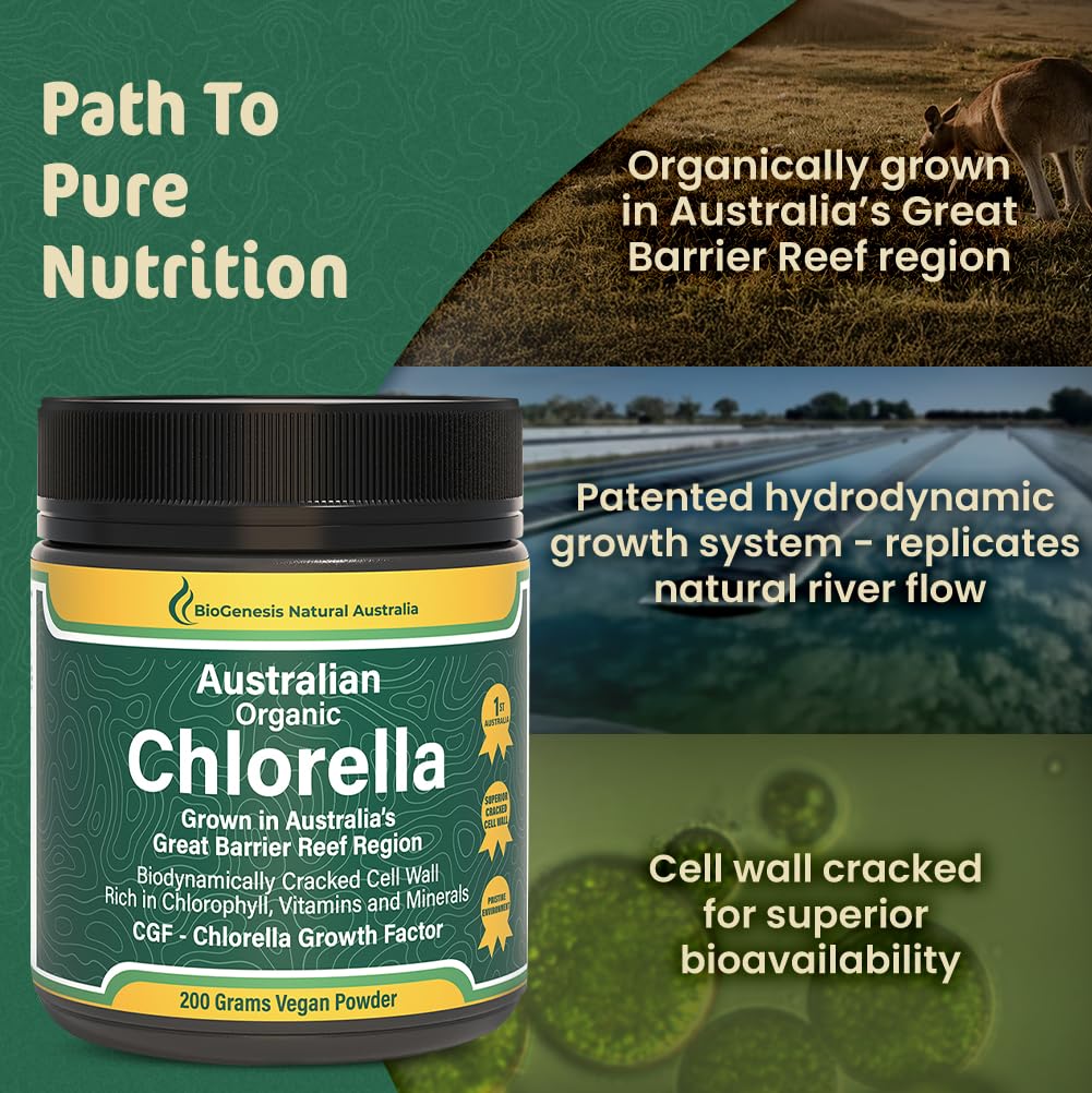 Biogenesis Organic Chlorella Tablets, Mini Tablets & Powder