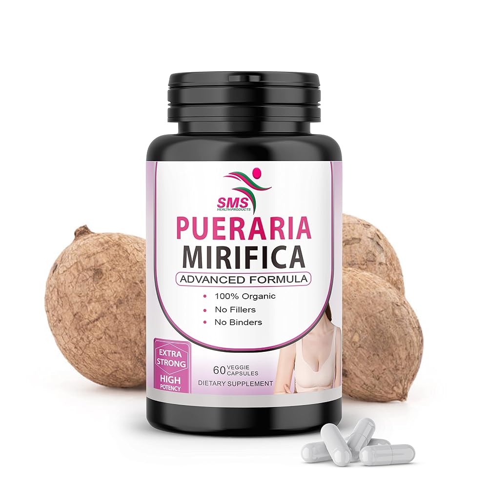 SMSHEALTHPRODUCTS Pueraria Mirifica 10:1 Extract - 60 Vegetarian Capsules - image 3