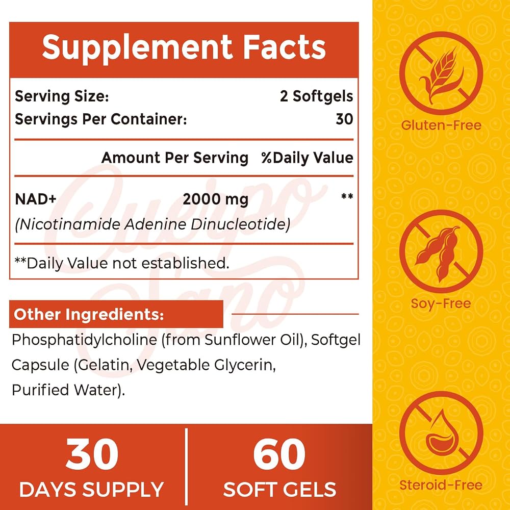 Rhameph Cuerpo Sano 2000 MG NAD Supplement - Liposomal NAD+ for Women