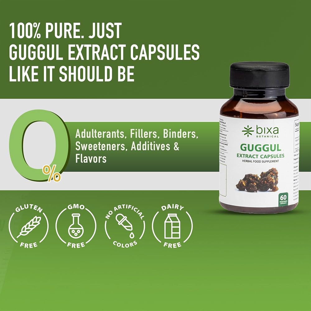 bixa BOTANICAL Guggul Extract 450mg Capsules - 60 Count - image 5