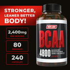 NAR LABS BCAA 4800 Branched Chain Amino Acids - 240 Capsules - image 5
