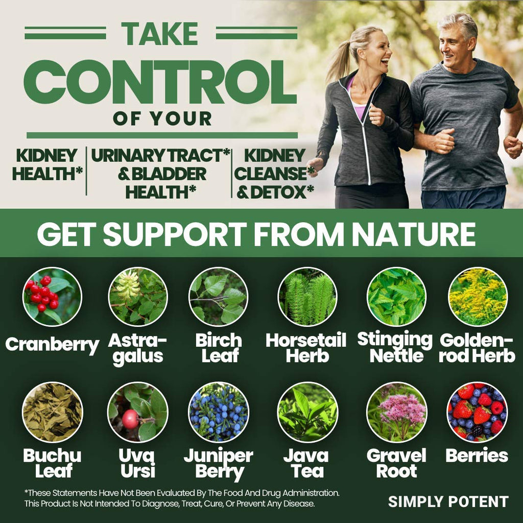 Simply Potent Kidney Support Supplement with Cranberry & Astragalus - image 4