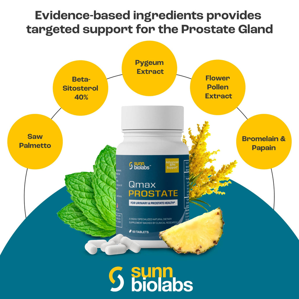 SUNN BIOLABS Qmax Prostate with Saw Palmetto - 60 Tablets - image 6