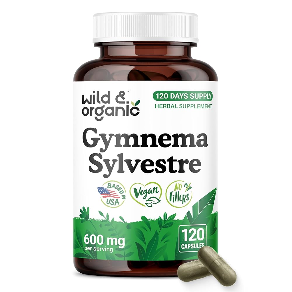 Wild & Organic Gymnema Sylvestre Capsules 600 mg - Overall Support