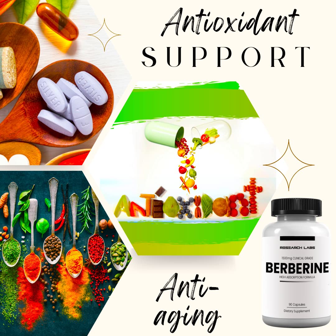 Research Labs Berberine 500mg High Absorption - 180 Capsules - image 5