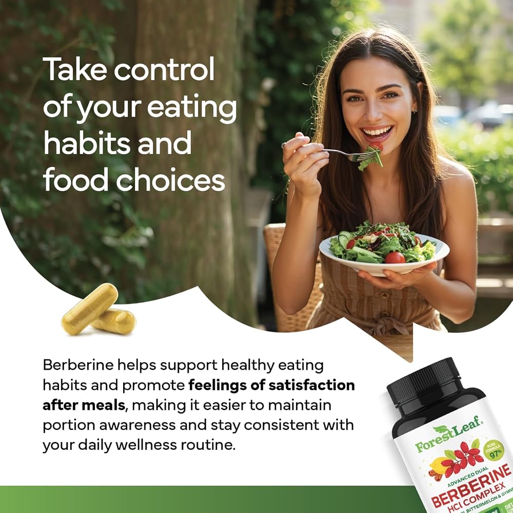 ForestLeaf Berberine Supplement - 1300mg per Serving - Ultra High