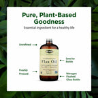 FloraHealth Certified Organic Flax Oil, Cold-Pressed, 32 fl. oz. Glass - image 4