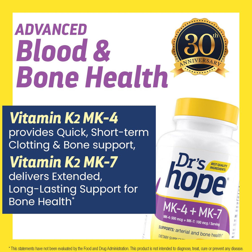 Dr’s Hope Dr's Hope Vitamin K2 MK4 & MK7 Bone Support - 90 Capsules - image 5
