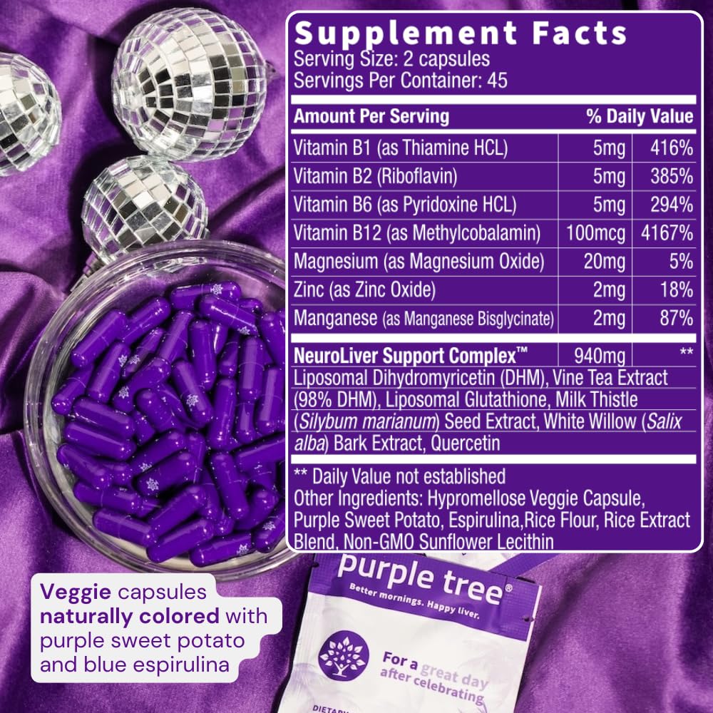 Purple Tree Post-Celebration Wellness Vitamins
