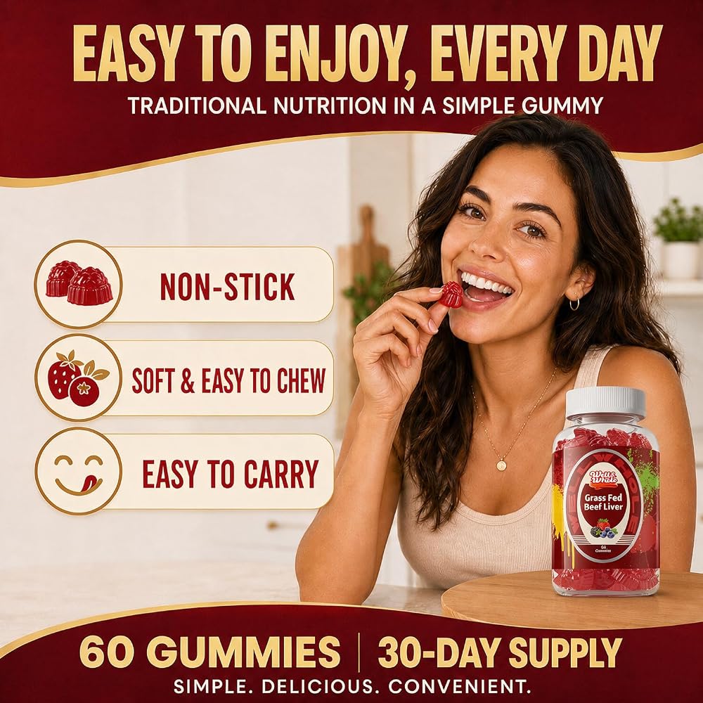 Well&Whole Grass Fed Beef Liver Gummies