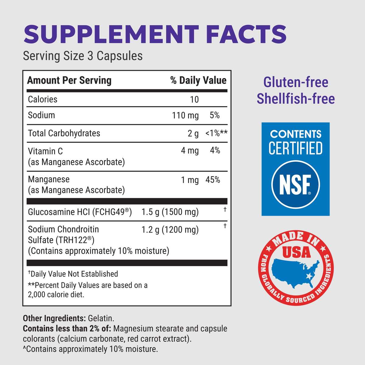 Nutramax Laboratories Cosamin DS for Joint Health Comfort & Mobility