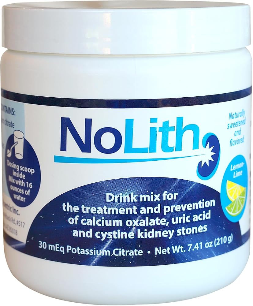 NEPHCENTRIC NoLith Potassium Citrate Powder Lemon-Lime - 30 Servings