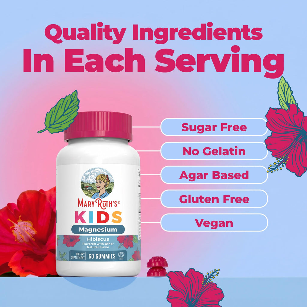 MaryRuth's Kids Magnesium Gummies 50mg - 60 Gummies - image 4