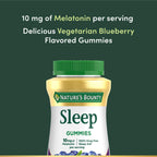 Nature's Bounty Melatonin 10 mg Gummies Blueberry - 140 Count - image 3