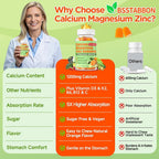 BSSTABBON Calcium Magnesium Zinc Gummies with D3 K2 - 120 Count - image 7