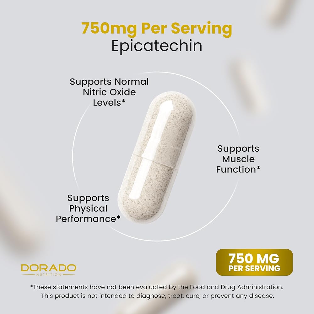 DORADO NUTRITION Epicatechin Extract 750mg - 60 Capsules - image 4