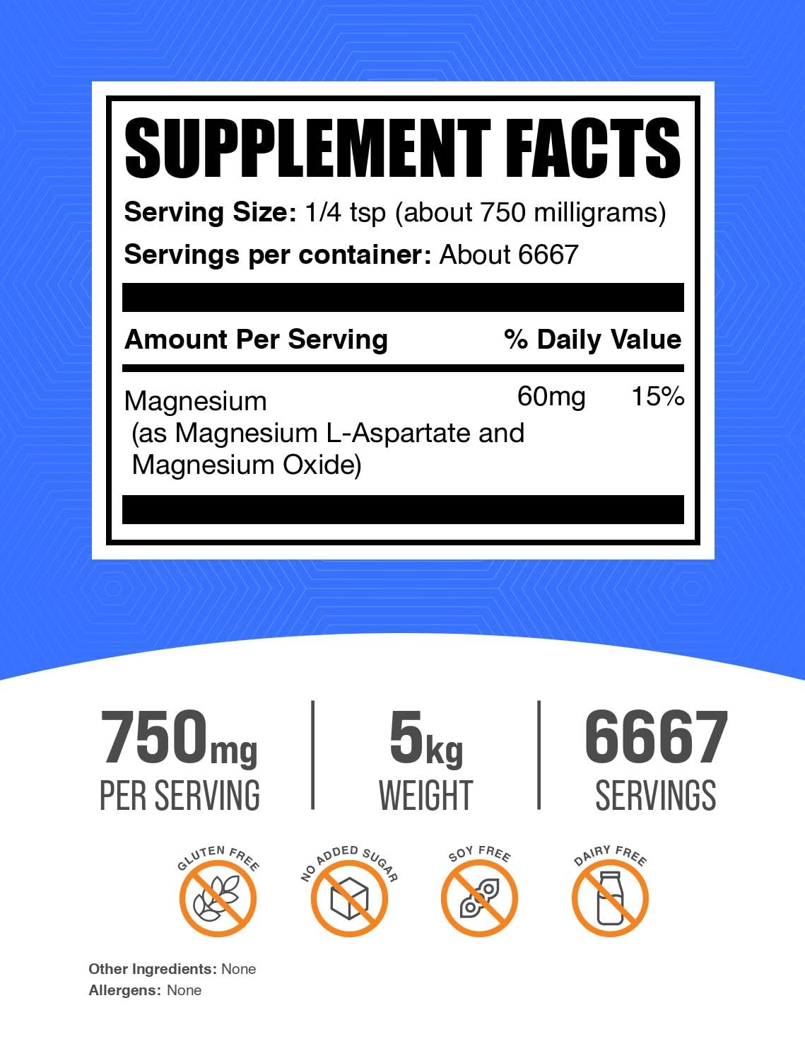BulkSupplements.com Magnesium L-Aspartate Powder