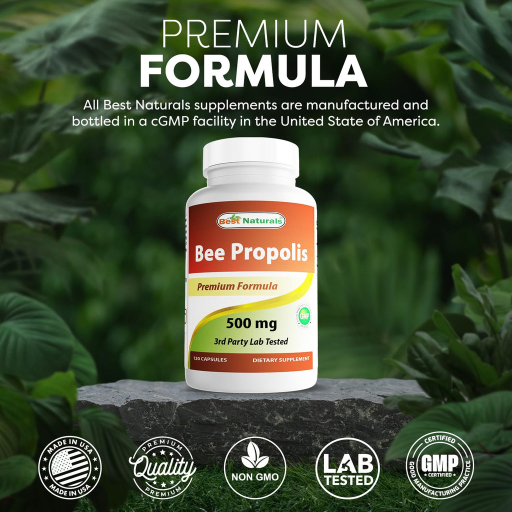 Best Naturals Bee Propolis 500 mg 120 Capsules