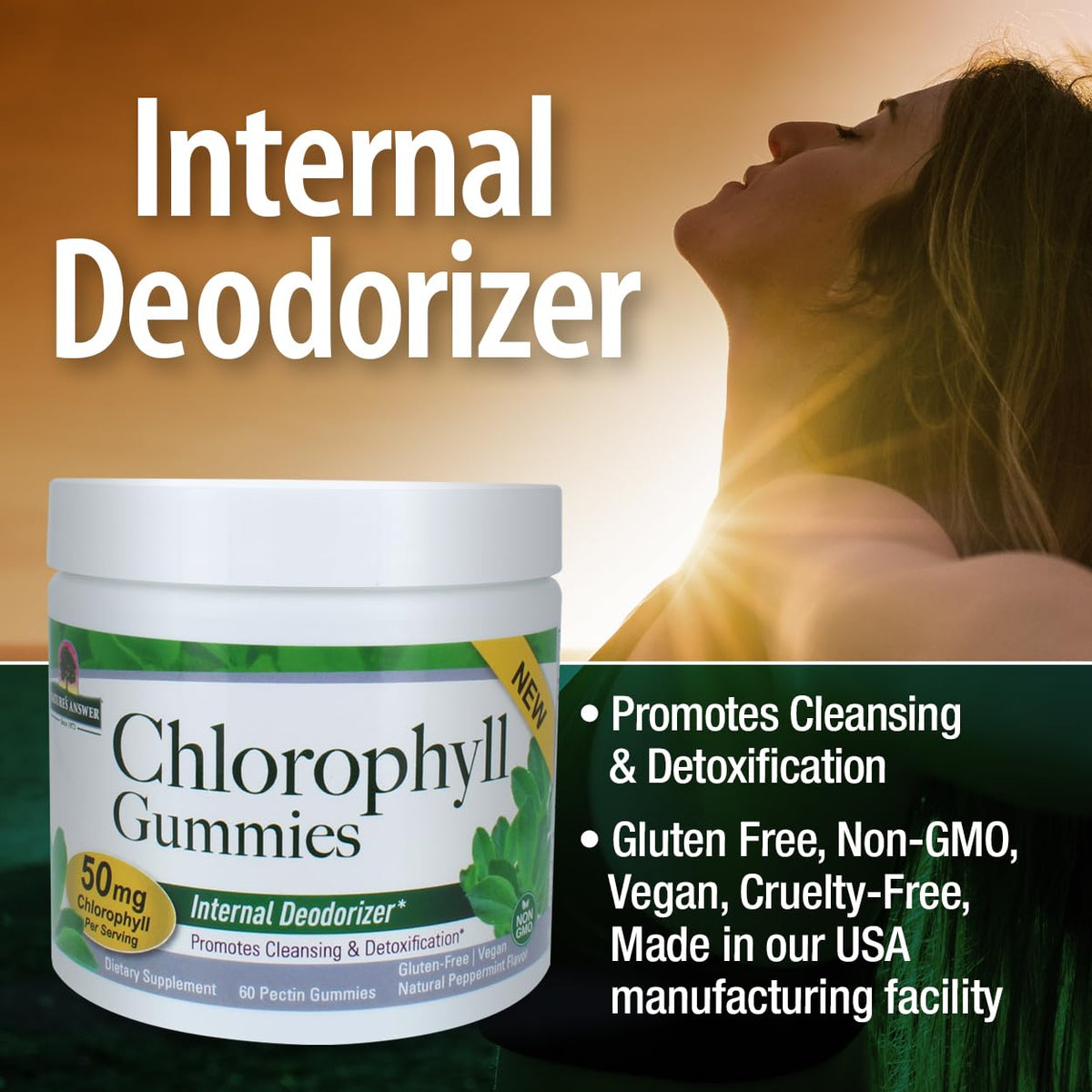 Nature's Answer Chlorophyll Gummies - 60 Count - image 4