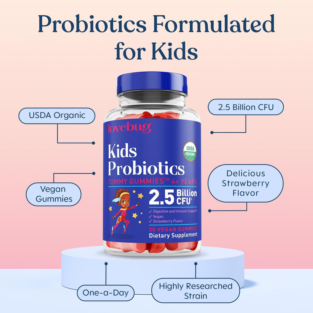 LOVEBUG Kids Probiotic Gummies